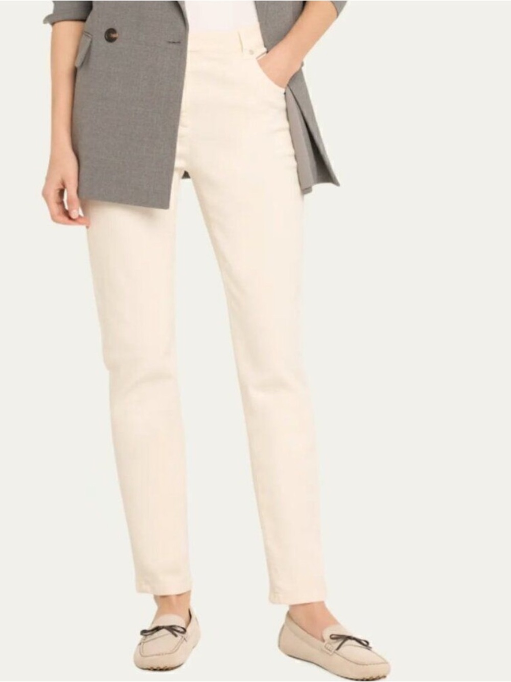 Brunello Cucinelli Extra Skinny Fit High Waist Jean 5 Pocket Size 10 42 Luxury